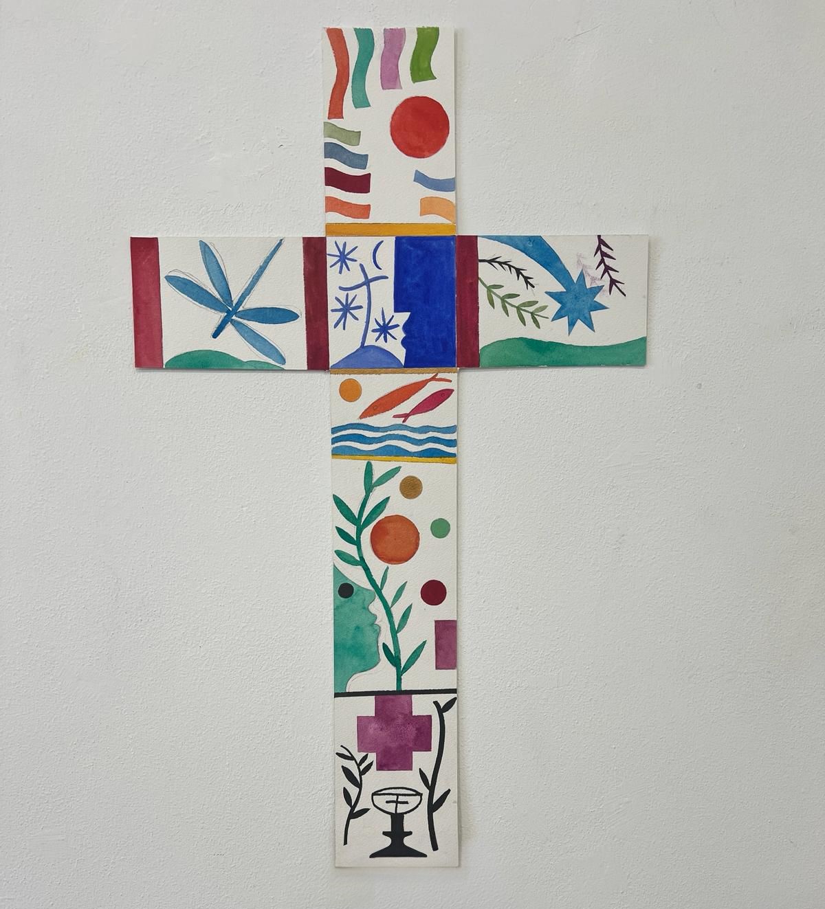 Croix de la Journée mondiale des enfants, offerte par l’artiste Mimmo Paladino
