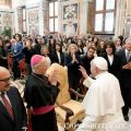 L'audience a eu lieu dans la Salle Clémentine du Palais Apostolique © Vatican Media