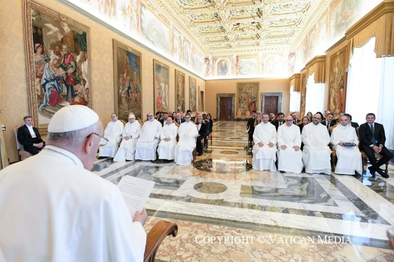  Discours du pape à la communauté monastique de l'Abbaye de Montevergine, 13 mai 2024 © Vatican Media