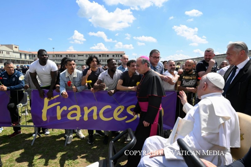Rencontre avec des détenus, Vérone, 18 mai 2024 © Vatican Media 