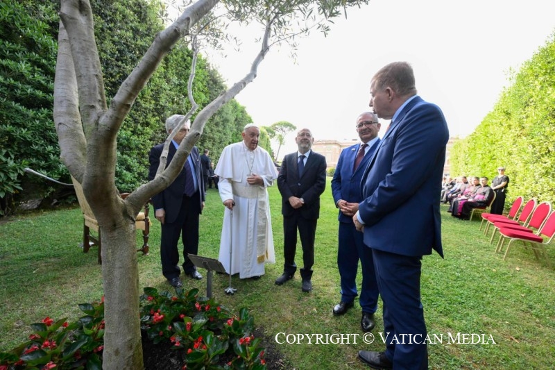 Moment de prière à l'occasion du 10e anniversaire de l'invocation pour la paix en Terre Sainte © Vatican Media