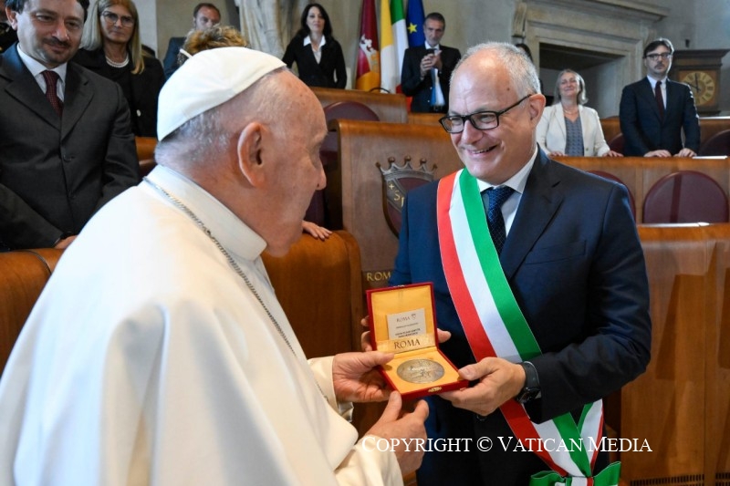 Visite du pape au Capitol, 10 juin 2024 © Vatican Media