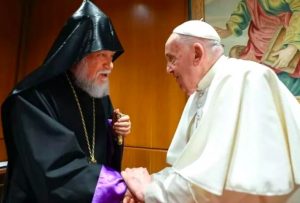 Aram Ier, Primat de l'Église arménienne de Cilicie, rencontrait le pape François au Vatican le 12 juin 2024 © Vatican Media