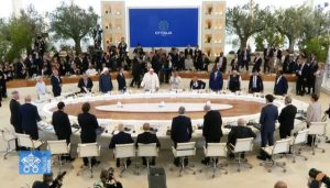 « Aucun pape n’avait jusqu’à présent participé à un sommet du G7 » © Vatican Media