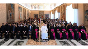 Les évêques de l’Église catholique syro-malabare rencontrent le pape François © AICA