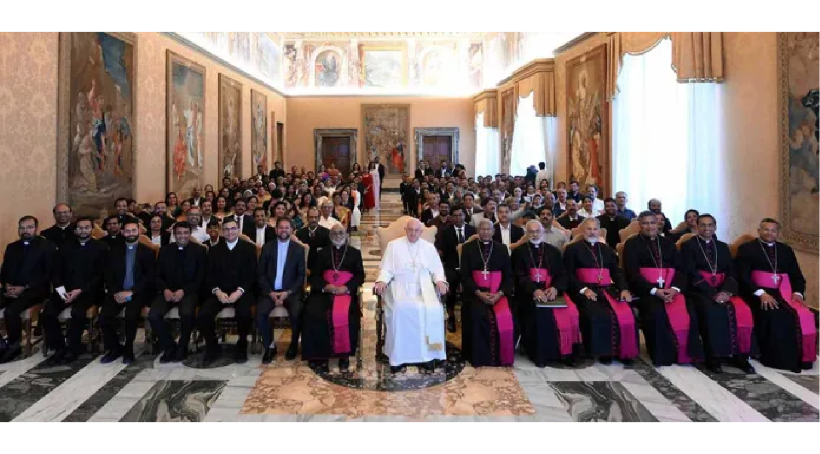 Les évêques de l’Église catholique syro-malabare rencontrent le pape François © AICA