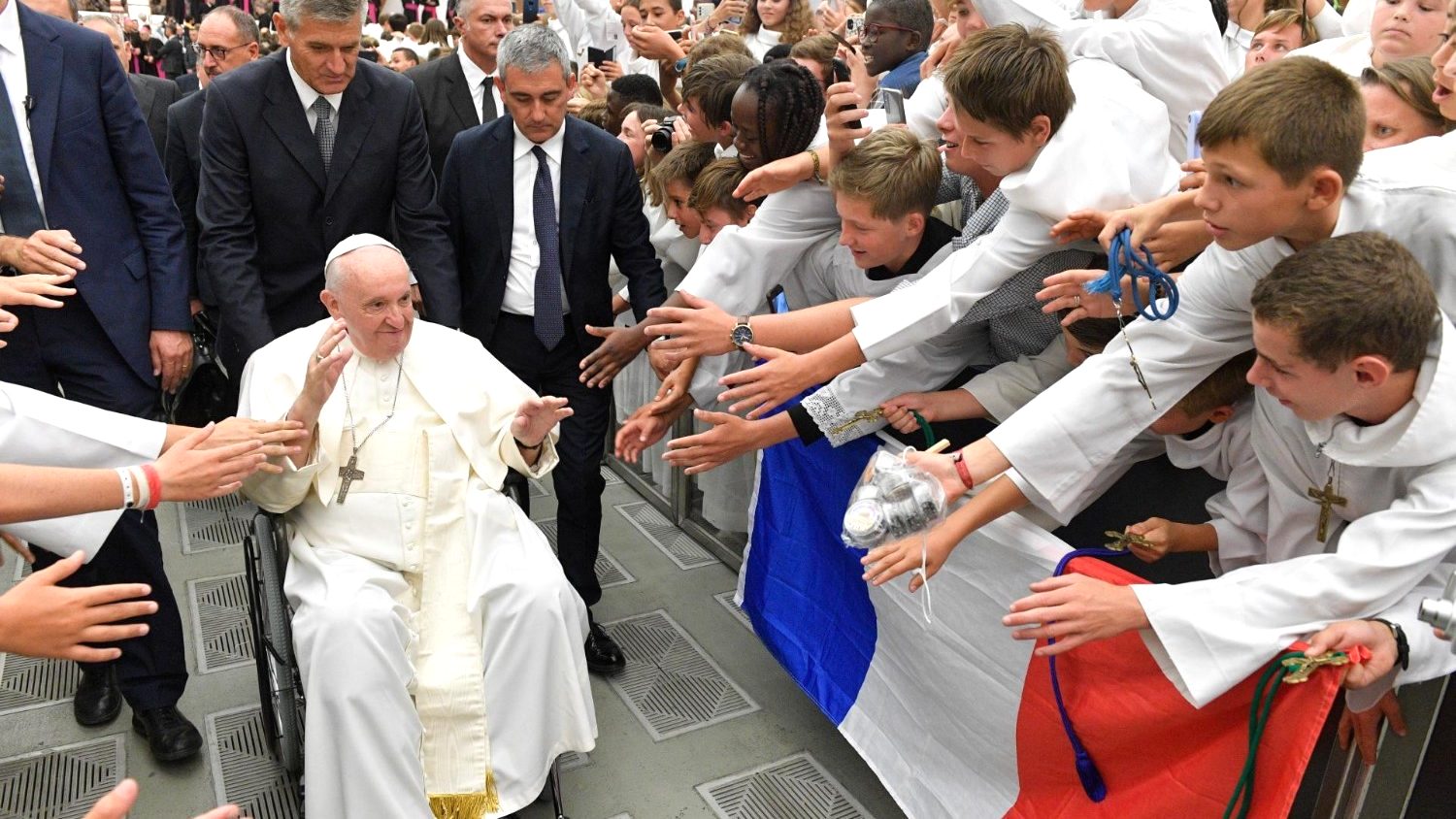 Le pape a rencontré ce 30 juillet à Rome 50 000 servants d'autel de toute l'Europe © © Radio Vatican 