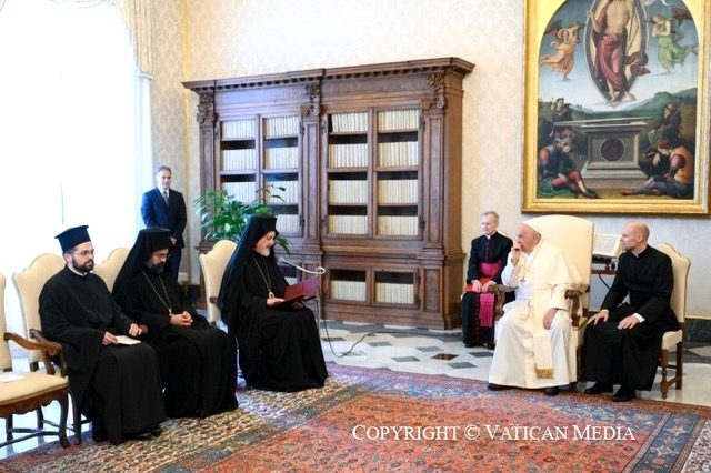 Le pape a accordé une audience à une délégation de l’Église orthodoxe de Constantinople le vendredi 29 juin 2024 © Vatican Media