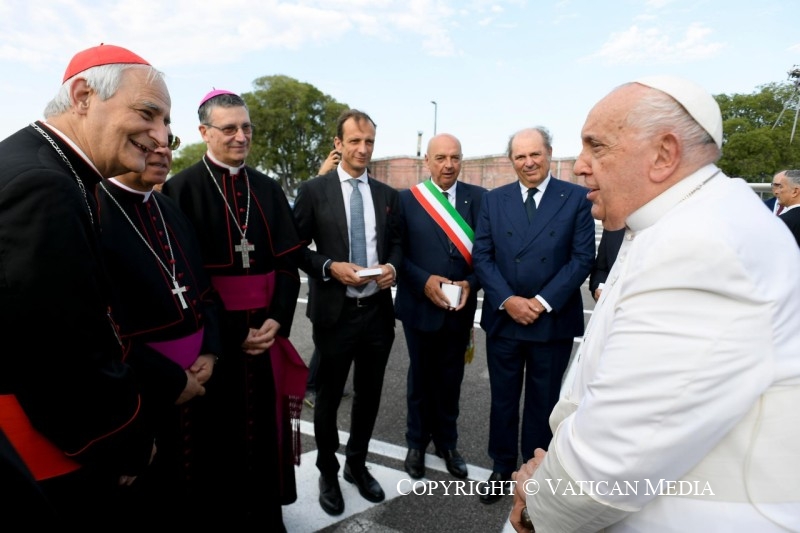 Visite pastorale à Trieste 7 juillet 2024 © Vatican Media