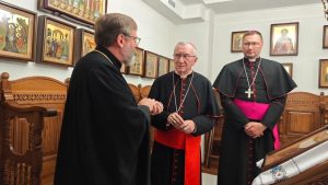 Le secrétaire d'État a rencontré le chef de l'Église gréco-catholique d'Ukraine, Sviatoslav Shevchuk © vatican.va 