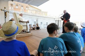 Rencontre du Saint-Père avec les servants d’autel © Vatican Media