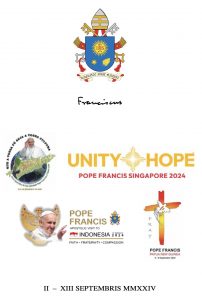 Les logos du voyage du pape en Papouasie Nouvelle Guinée, en Indonésie, au Timor oriental et à Singapour © Vatican News 