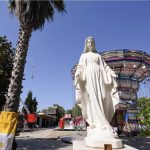 Statue de la Vierge protectrice du spectacle itinérant et du cirque que le pape est venu bénir le 31 juillet 2024 © Vatican Media
