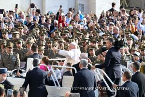 Audience générale du pape François, mercredi 18 septembre 2024 © Vatican Media 