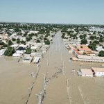 Vue aérienne de Maiduguri après la catastrophe. Crédit : Borno State Geopraphic Information Services (BOGIS)