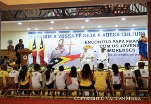 « Que ta foi soit ta culture », thème de la rencontre des jeunes avec le pape François au Timor oriental © Vatican Media