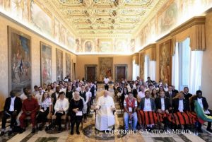 Rencontre du pape François avec le membres du Mouvement international des étudiants catholiques (IMCS) Pax Romana © Vatican Media