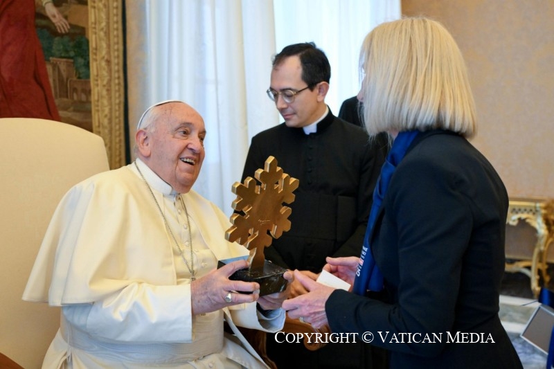 Discours aux membres de l'Association autrichienne de ski, à l'occasion des Mondiaux de ski 2025, 10 octobre 2024 © Vatican Media