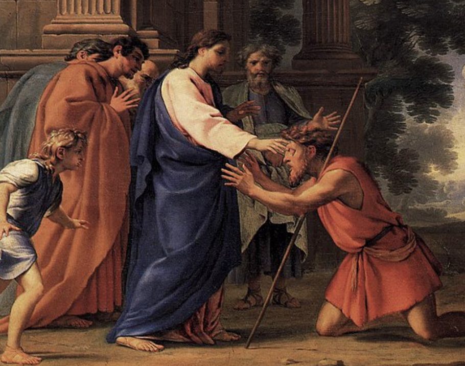 Le Christ guérissant l’aveugle, Eustache Le Sueur (1616-1655) © wikimedia commons