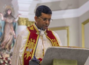 Mgr George Jacob Koovakad, de la Secrétairie d’État et originaire du Kerala (Inde). Crédit : Eco Católico / Facebook