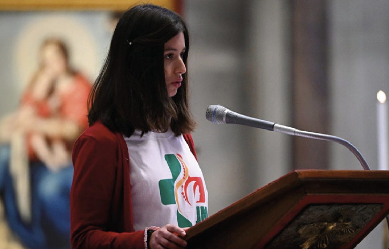 Une jeune participante aux Journées mondiales de la jeunesse © Humanitas