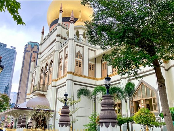 La mosquée du Sultan (Masjid Sultan) de Singapour, dans le quartier de Kampong Glam.© Ad Extra