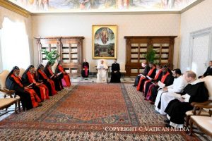 Rencontre avec les membres du Saint-Synode de l'Église Syro-malankare Mar Thoma, 11 novembre 2024 © Vatican Media