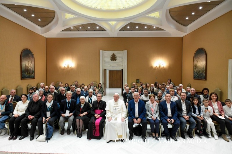 Discours du pape à la délégation du Foyer Notre-Dame des Sans-Abri et de l'Association des Amis de Gabriel Rosset, 13 novembre 2024 © Vatican Media