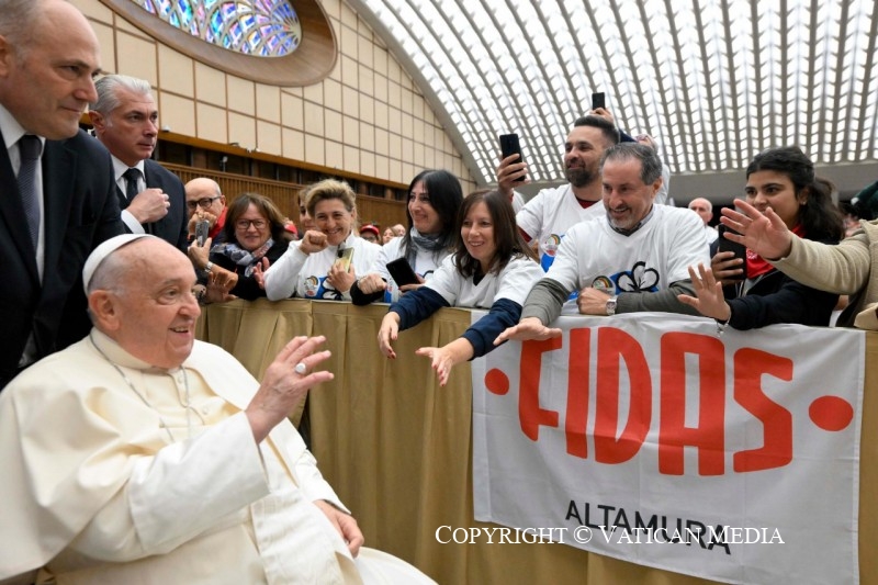 Discours du pape François aux membres de la Fédération italienne des donneurs de sang bénévoles (FIDAS), 9 novembre 2024 © Vatican Media