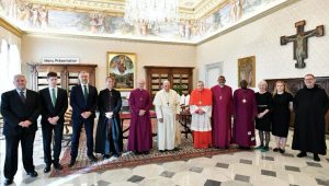 Le primat de la Communion anglicane et sa délégation, reçus au Vatican le 25 janvier 2024 © Vatican Media