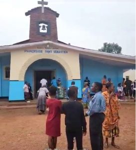 La paroisse Saint-Sébastien est située dans le camp militaire Vangu © Archidiocèse de Lubumbashi