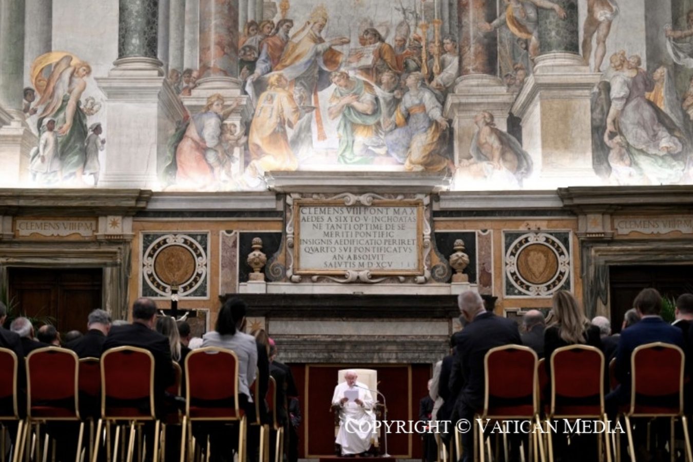 Salle Clémentine, où s’est tenue l'Assemblée plénière du Dicastère pour la Culture et l'Éducation © Vatican Media