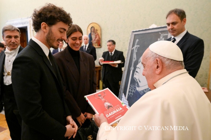 Discours du pape François à la délégation de la Fédération italienne de motocyclisme, 25 novembre 2024 © Vatican Media