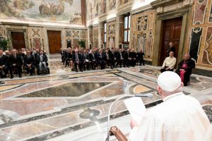 Discours du pape aux délégations du diocèse d'Aoste et des Chanoines du Grand-Saint-Bernard, 11 novembre 2024 © Vatican Media