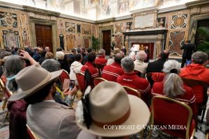 Discours du pape aux délégations du diocèse d'Aoste et des Chanoines du Grand-Saint-Bernard, 11 novembre 2024 © Vatican Media