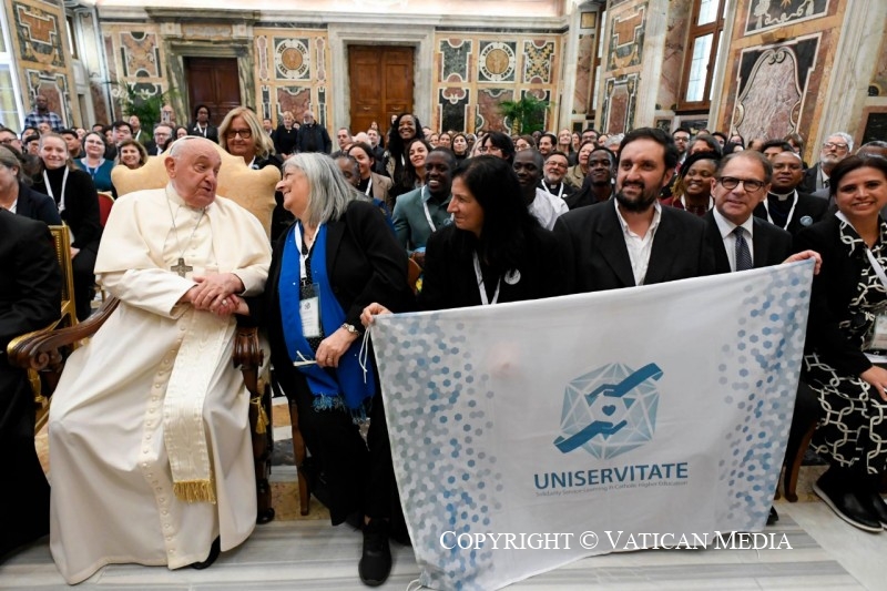 Discours du pape François aux participants au Symposium universitaire « Service-Learning e Patto Educativo Globale », 9 novembre 2024 © Vatican Media