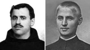 Les pères albanais Louis Palić (à gauche) et Gjon Gazulli © Vatican Media