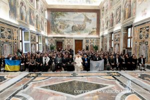 Discours du pape François aux participants au Symposium universitaire « Service-Learning e Patto Educativo Globale », 9 novembre 2024 © Vatican Media