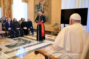 Discours du pape François aux techniciens et collaborateurs de la Fabrique de Saint-Pierre, 11 novembre 2024 © Vatican Media