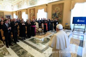 Discours du pape François aux techniciens et collaborateurs de la Fabrique de Saint-Pierre, 11 novembre 2024 © Vatican Media