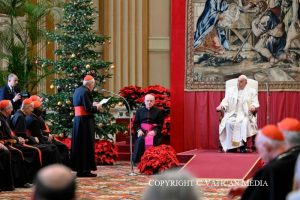 Vœux de Noël du pape François à la Curie romaine, 21 décembre 2024 © Vatican Media 