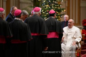 Vœux de Noël du pape François à la Curie romaine, 21 décembre 2024 © Vatican Media 