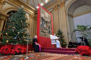 Vœux de Noël du pape François à la Curie romaine, 21 décembre 2024 © Vatican Media 