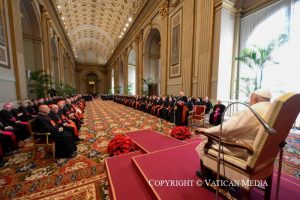 Vœux de Noël du pape François à la Curie romaine, 21 décembre 2024 © Vatican Media 