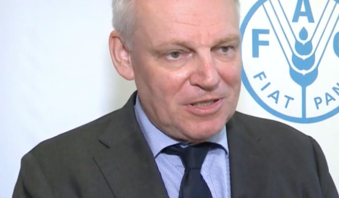 L'ambassadeur belge Bruno Van der Pluijm © Capture Youtube / FAO