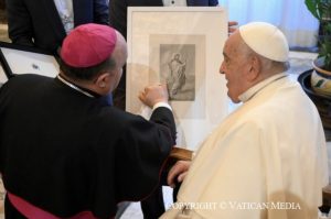 Audience avec les membres du grand séminaire interdiocésain de Saint Jacques de Compostelle, Tui-Vigo et Mondoñedo-Ferrol © Vatican Media