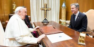 Antony Blinken rencontre le pape François au Vatican Photo © Vatican Media