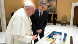 Antony Blinken rencontre le pape François au Vatican Photo © Vatican Media