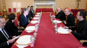 Antony Blinken rencontre le pape François au Vatican Photo © Vatican Media