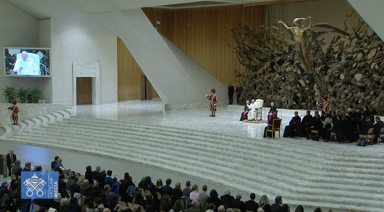 L’audience générale se tient en période hivernale dans la salle Paul VI © Vatican Media